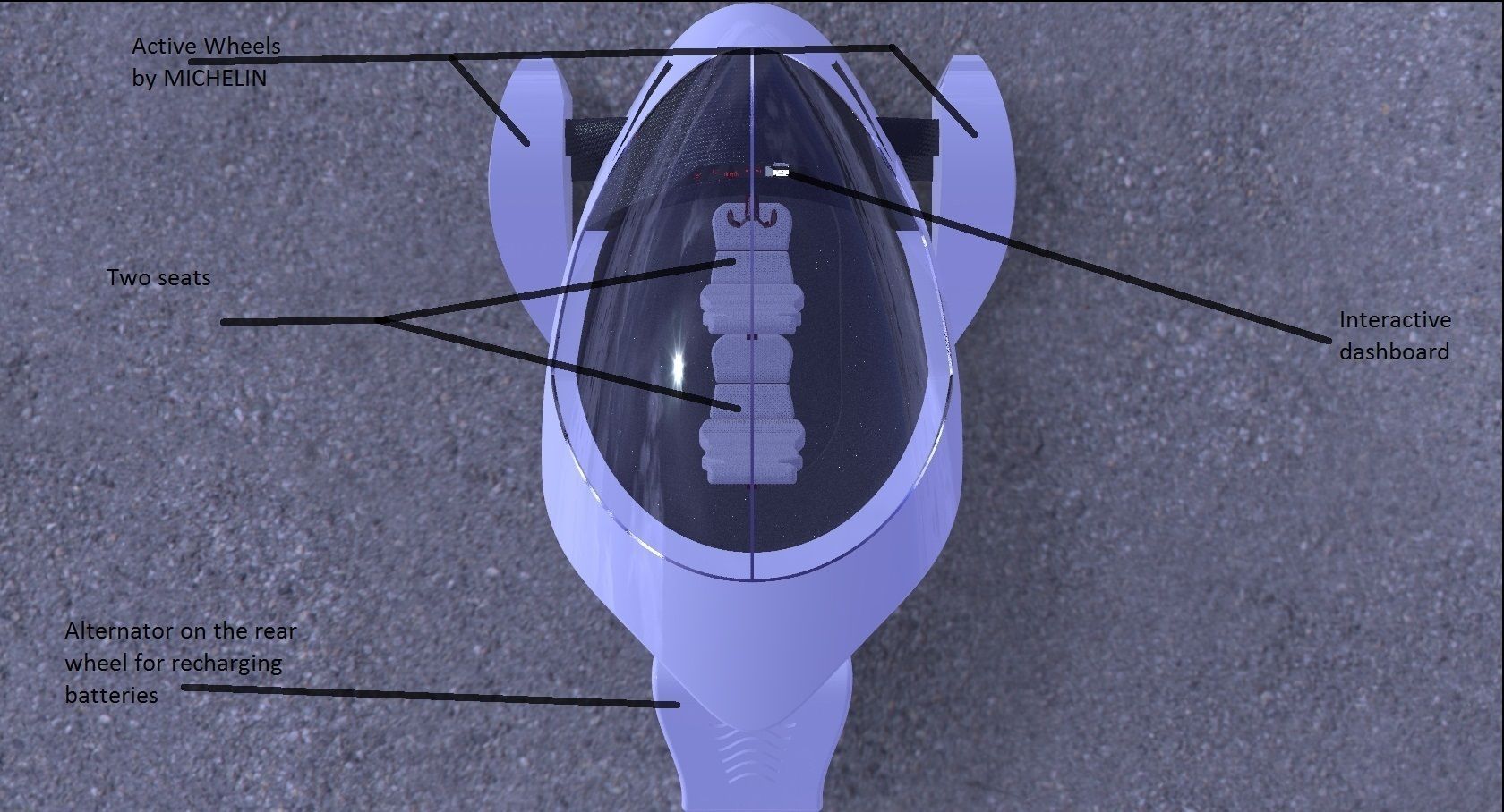 ELECTRIKE chair with light shining Free 3D model_10