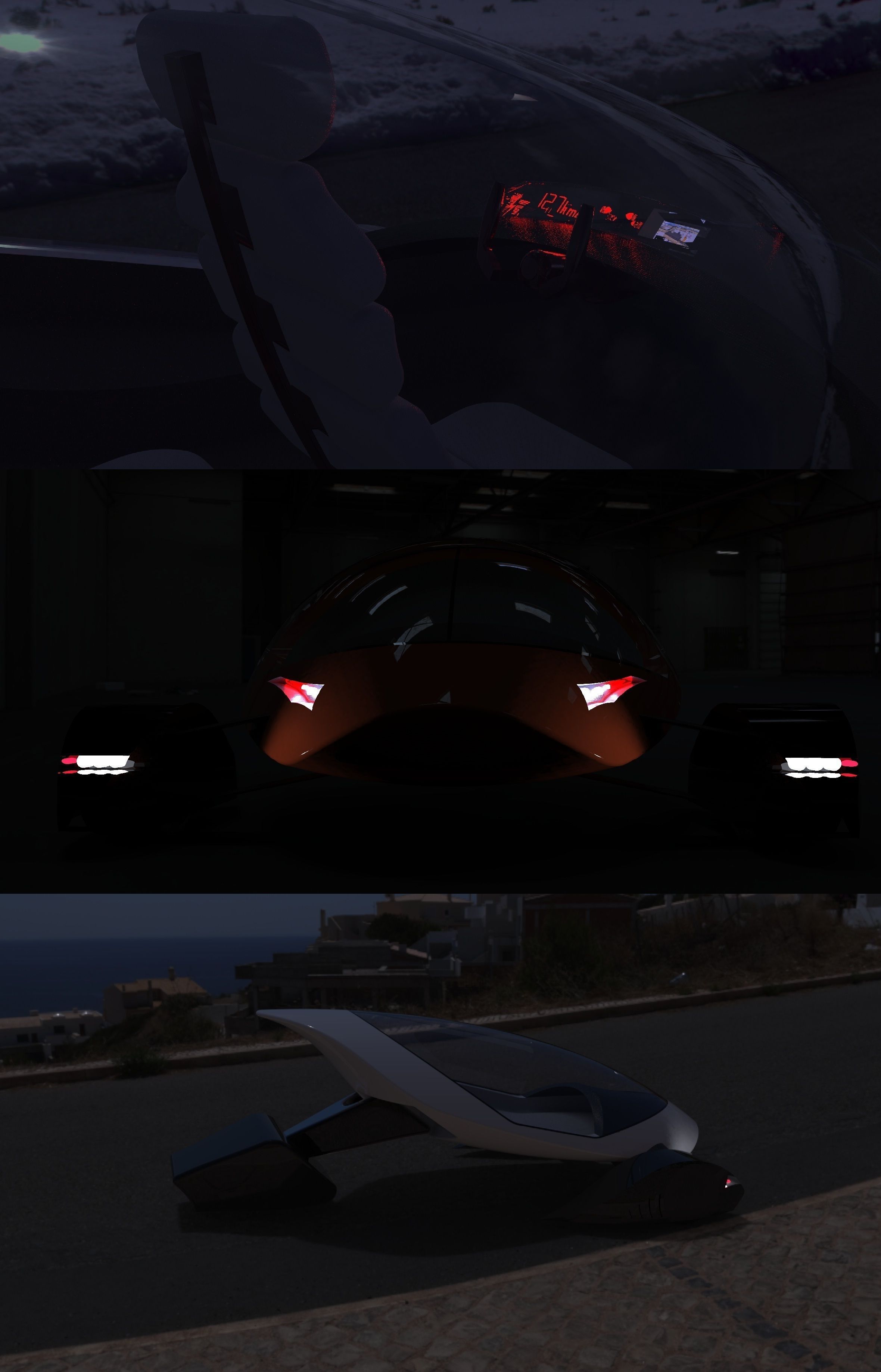 ELECTRIKE chair with light shining Free 3D model_12