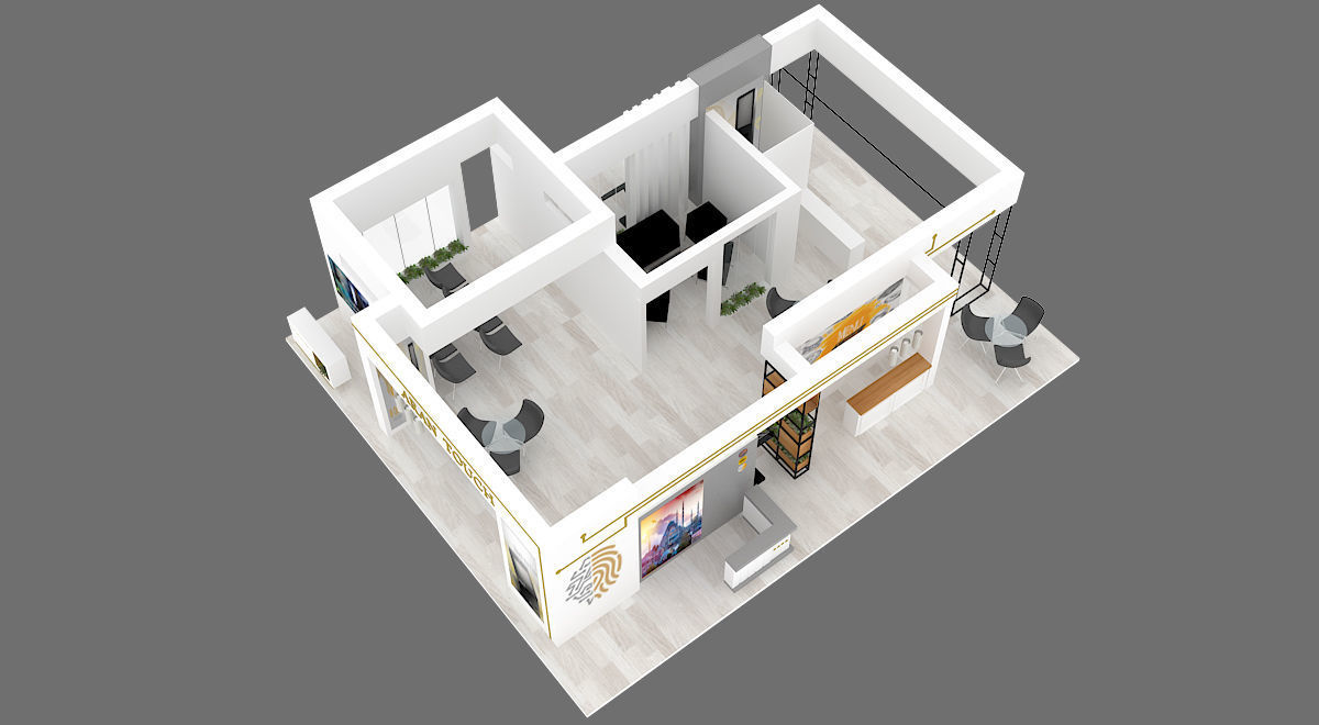 EXHIBITION stand  18 3D model_9