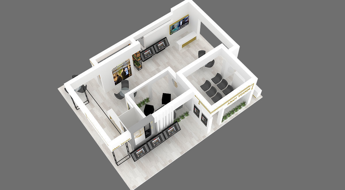 EXHIBITION stand  18 3D model_11