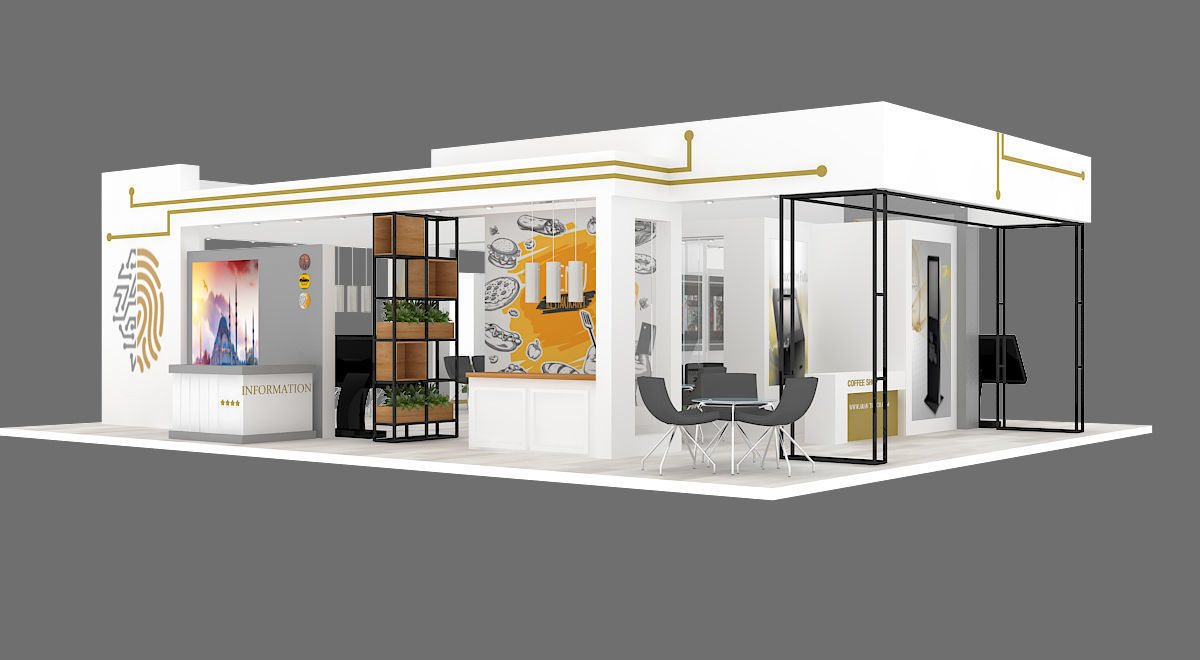 EXHIBITION stand  18 3D model_1
