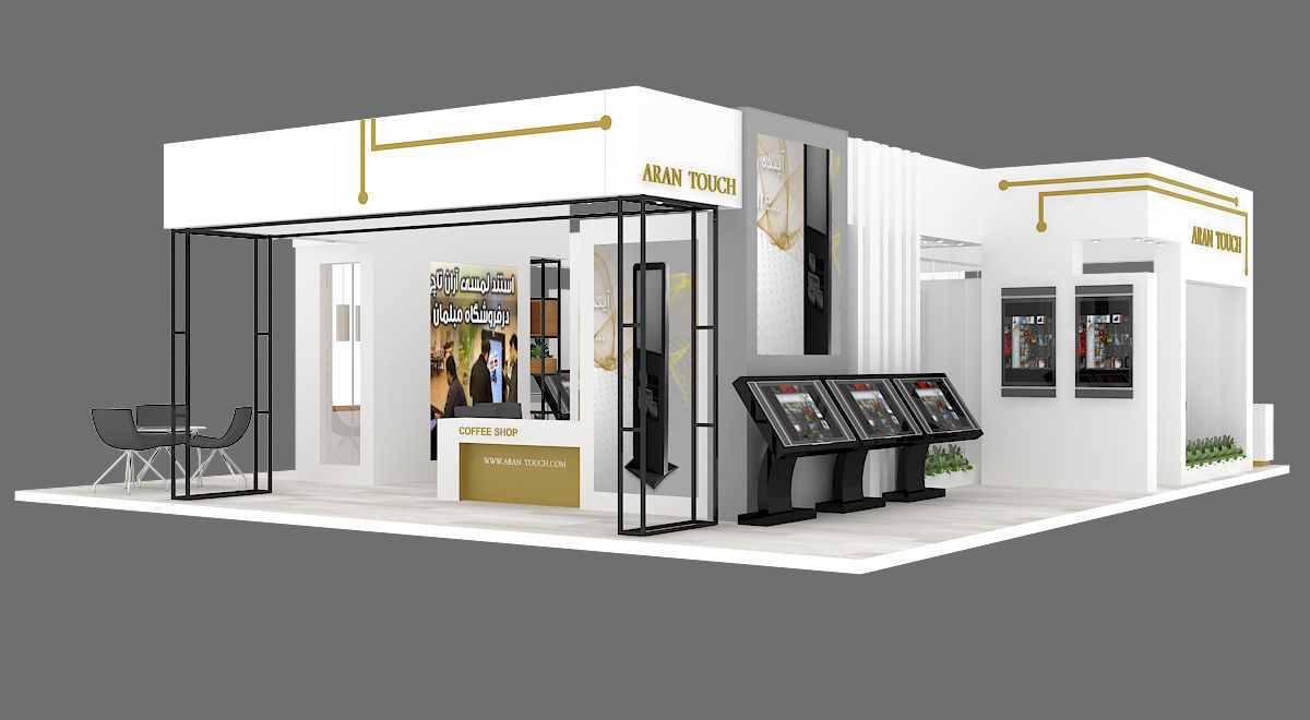 EXHIBITION stand  18 3D model_2