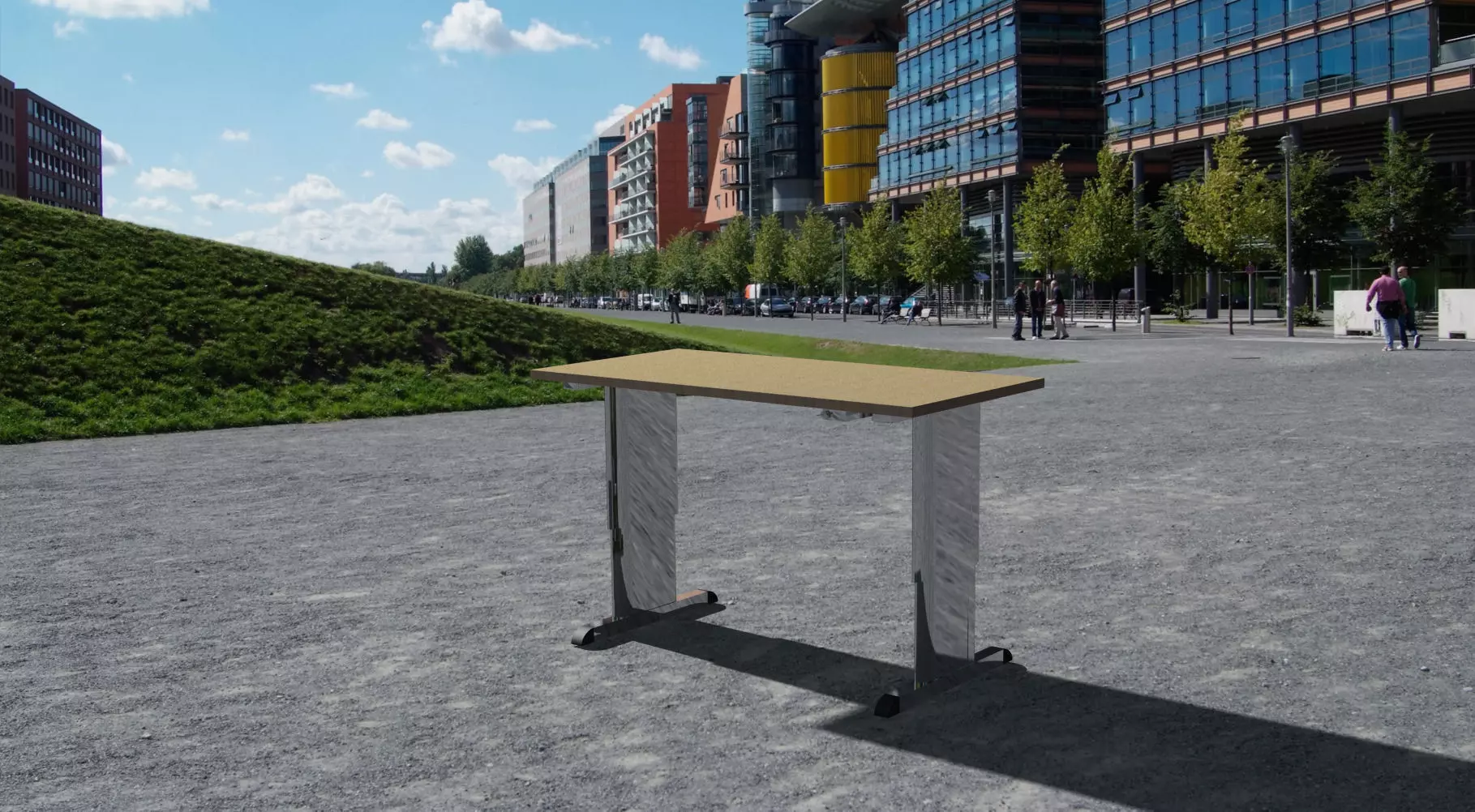 Table sovella simple workbench Free 3D model_0