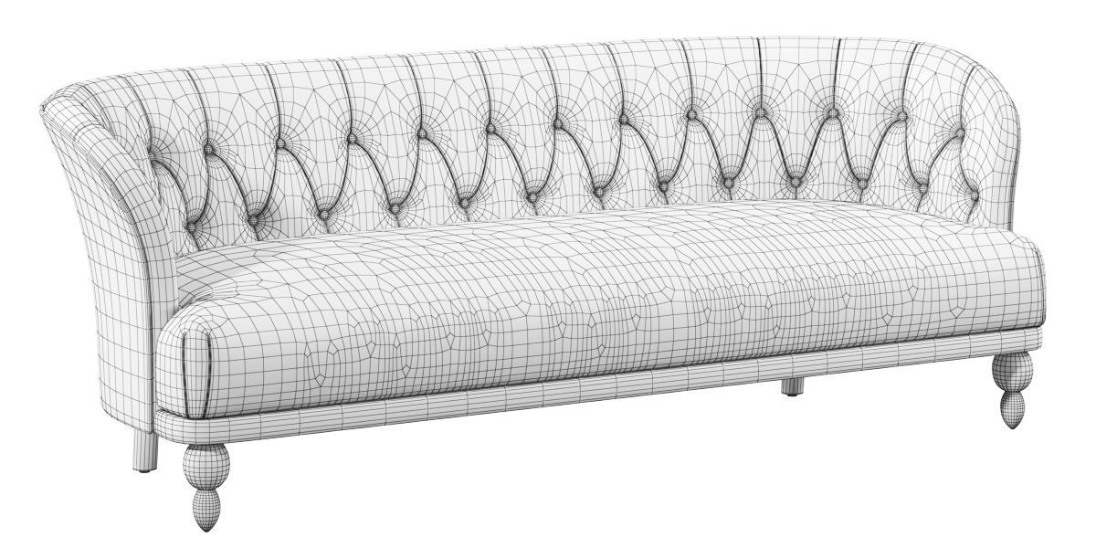 Studio Couch 3D model_2