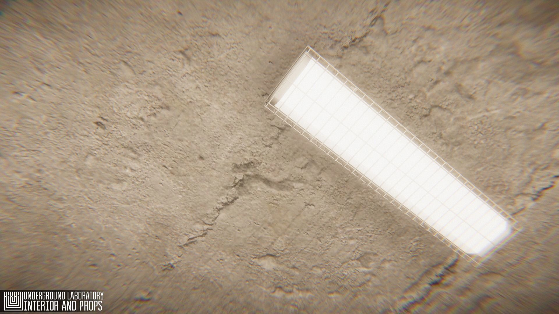 Underground laboratory - interior and props Low-poly 3D model_9