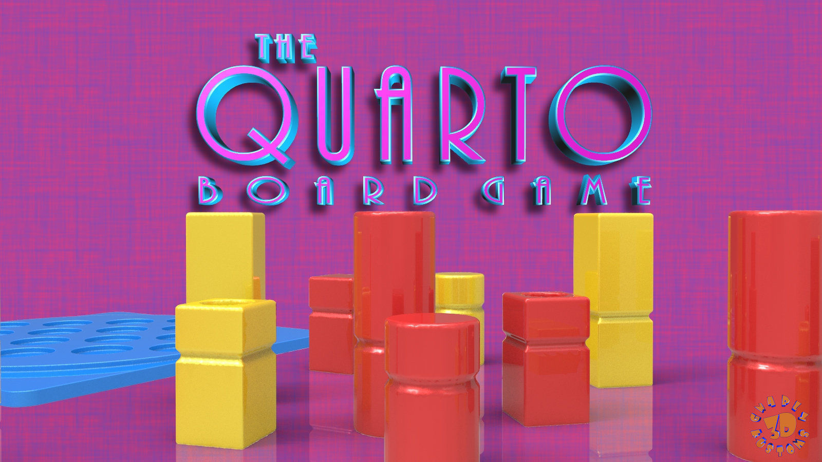 Quarto Board Game 3D print model_5