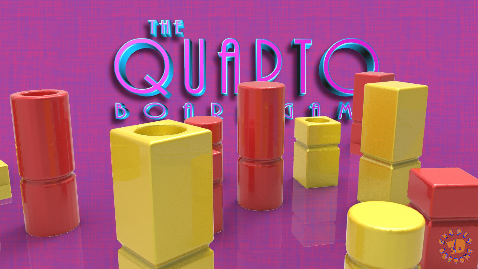 Quarto Board Game 3D print model_6