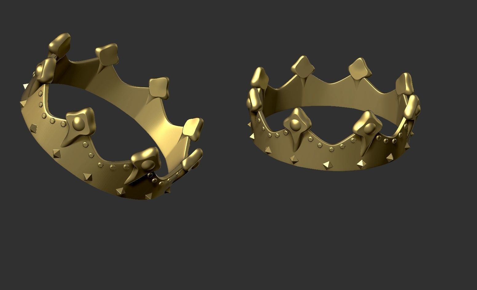 Queen Ring 3D print model_2