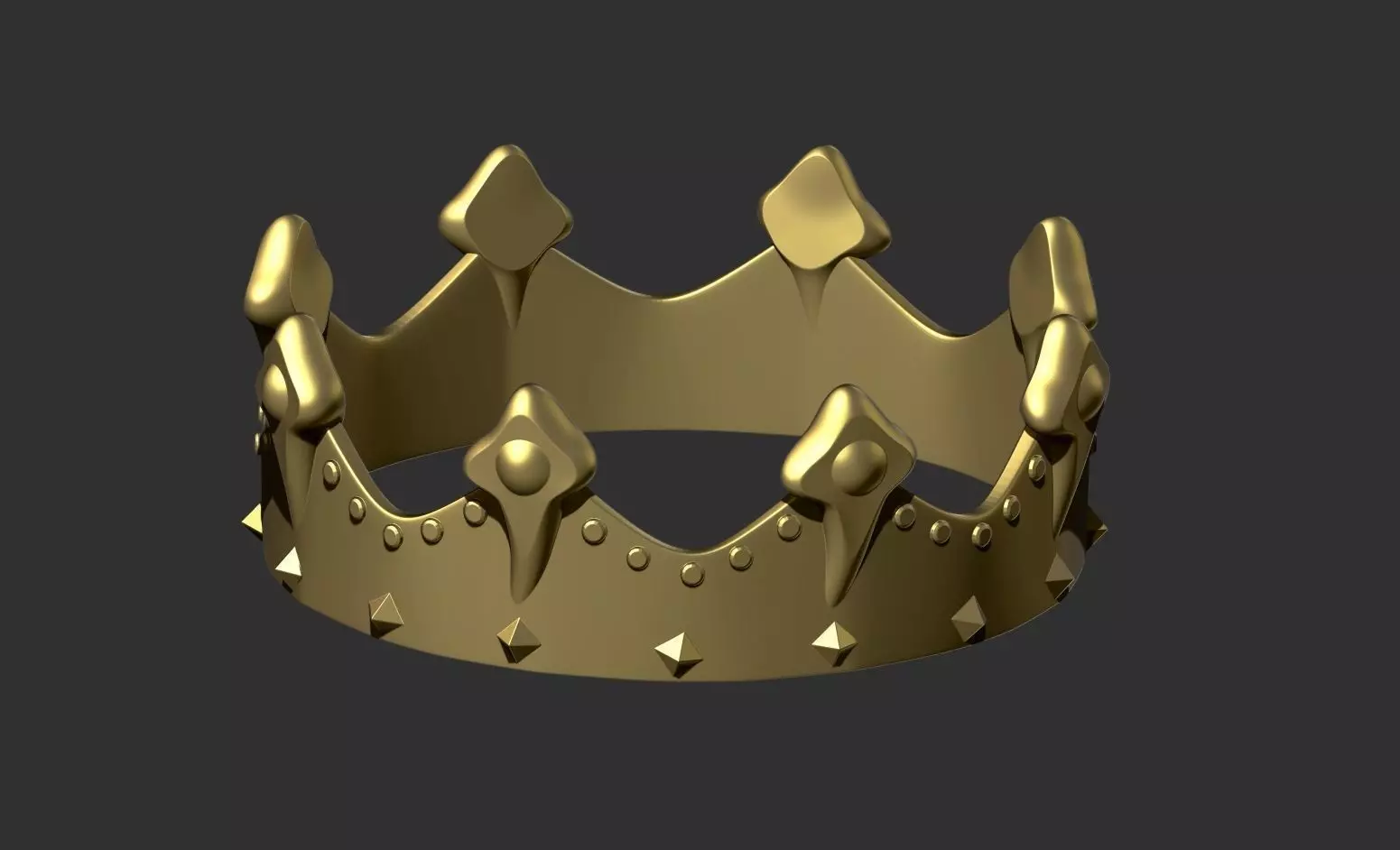 Queen Ring 3D print model_0