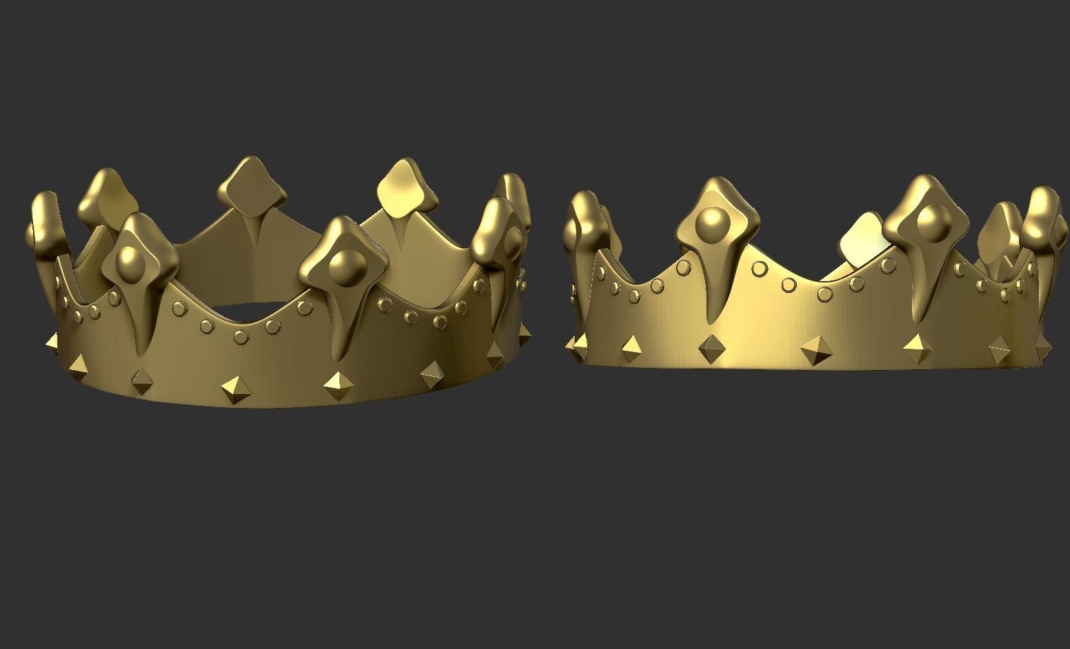 Queen Ring 3D print model_1