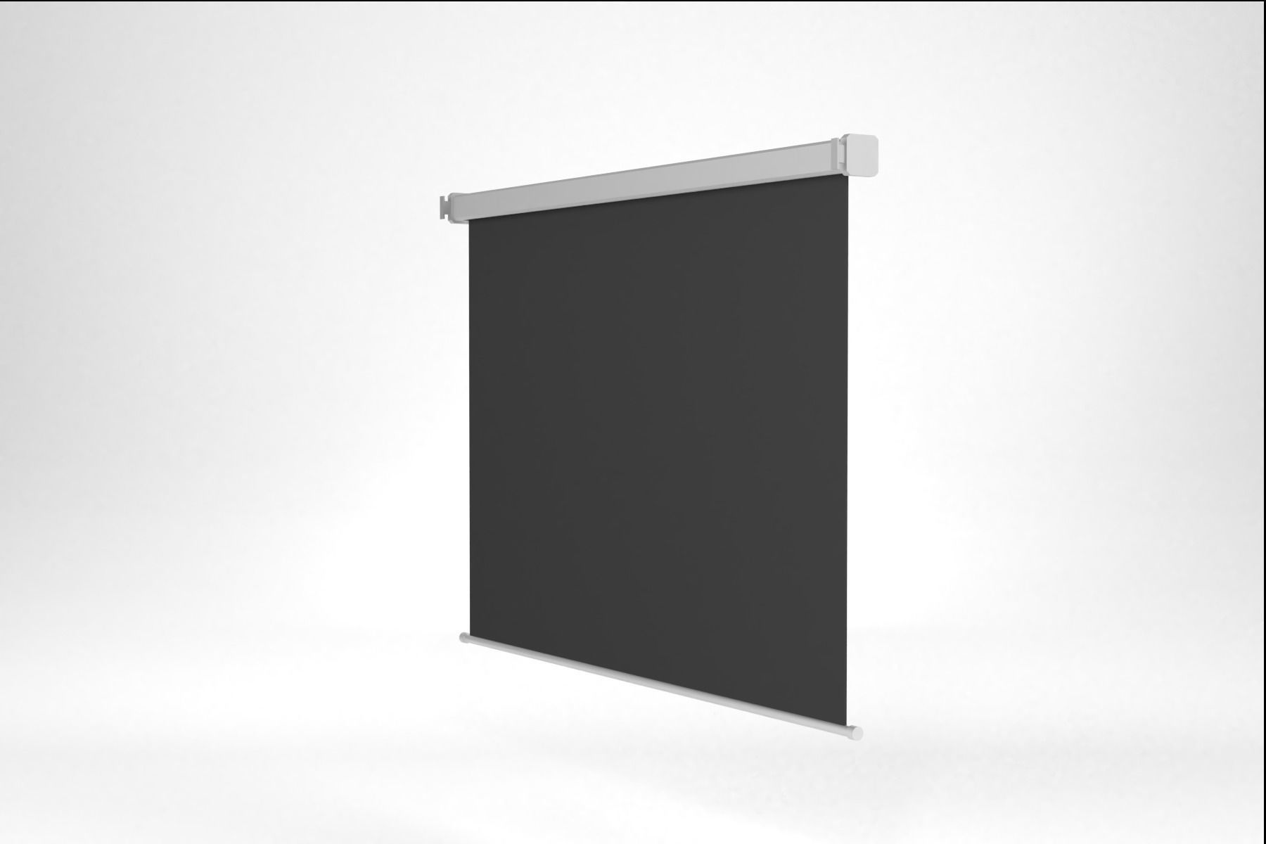 Wall Projection Screen For Projector Low-poly 3D model_3