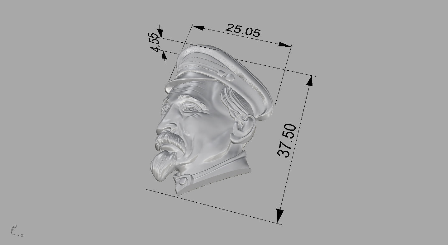 bas-relief Felix Dzerzhinsky 3D print model_4