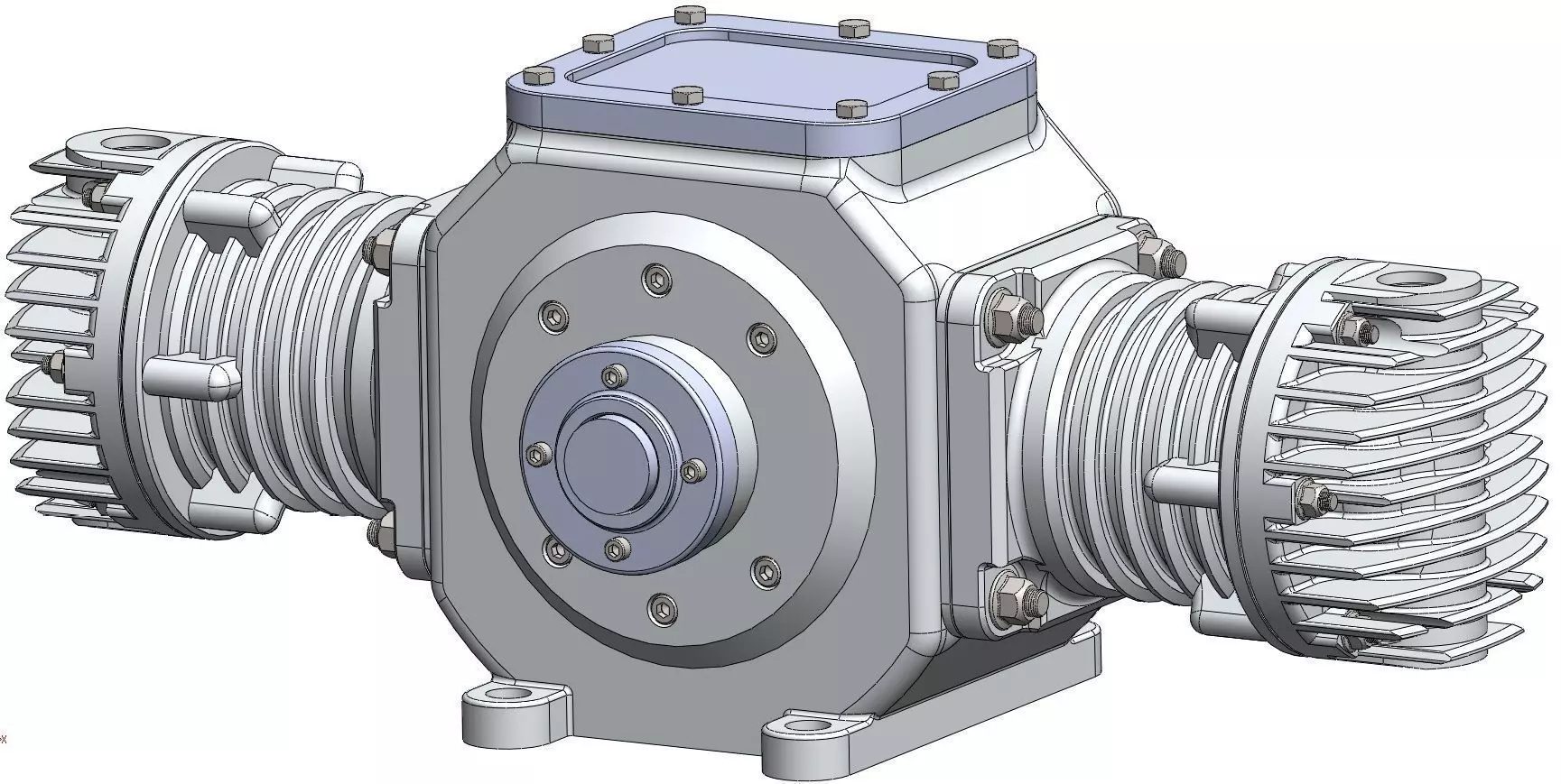 Hypocycloid air compressor Free 3D model_0