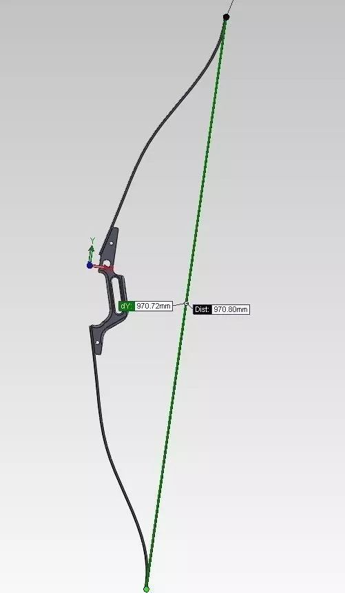 Composite Bow simple Free 3D model