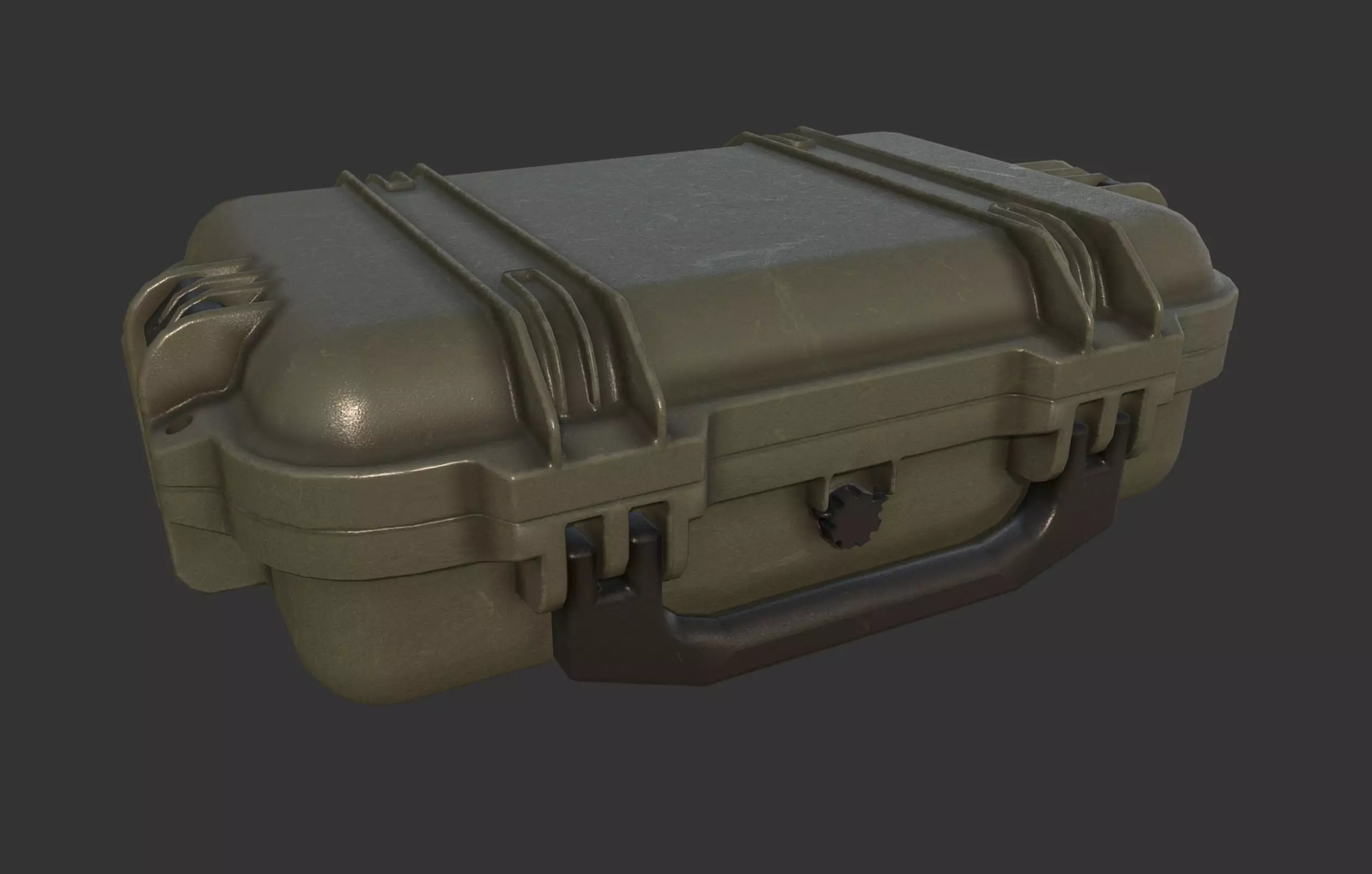 Military Weapons Case Low-poly 3D model_0