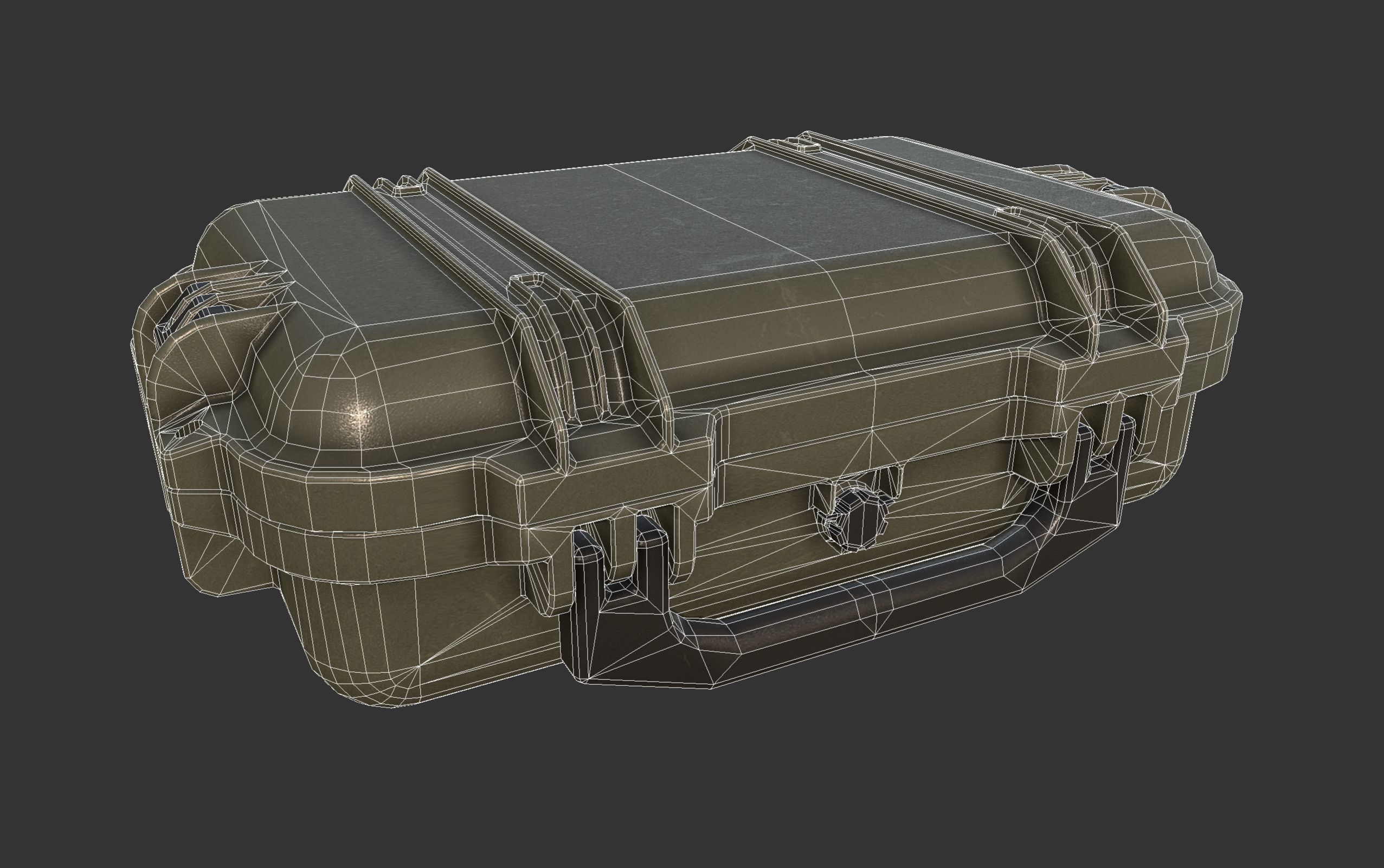 Military Weapons Case Low-poly 3D model_3