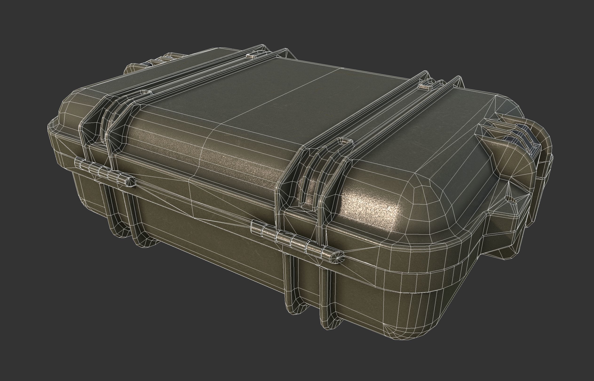 Military Weapons Case Low-poly 3D model_2