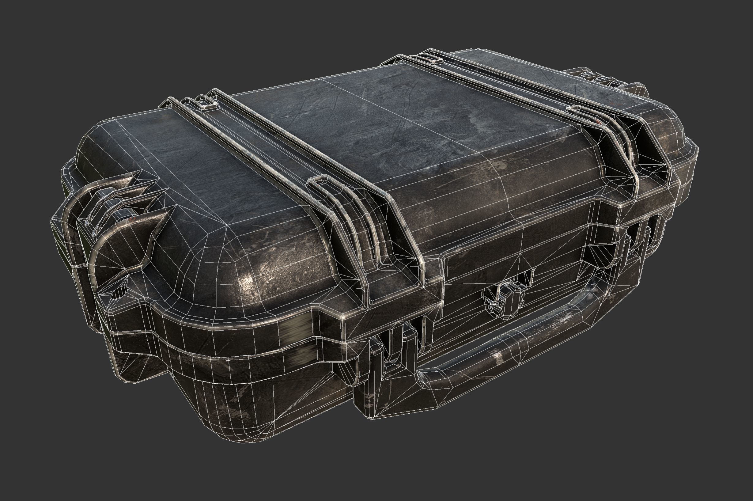 Military First Aid Kit Soldier Low-poly 3D model_2