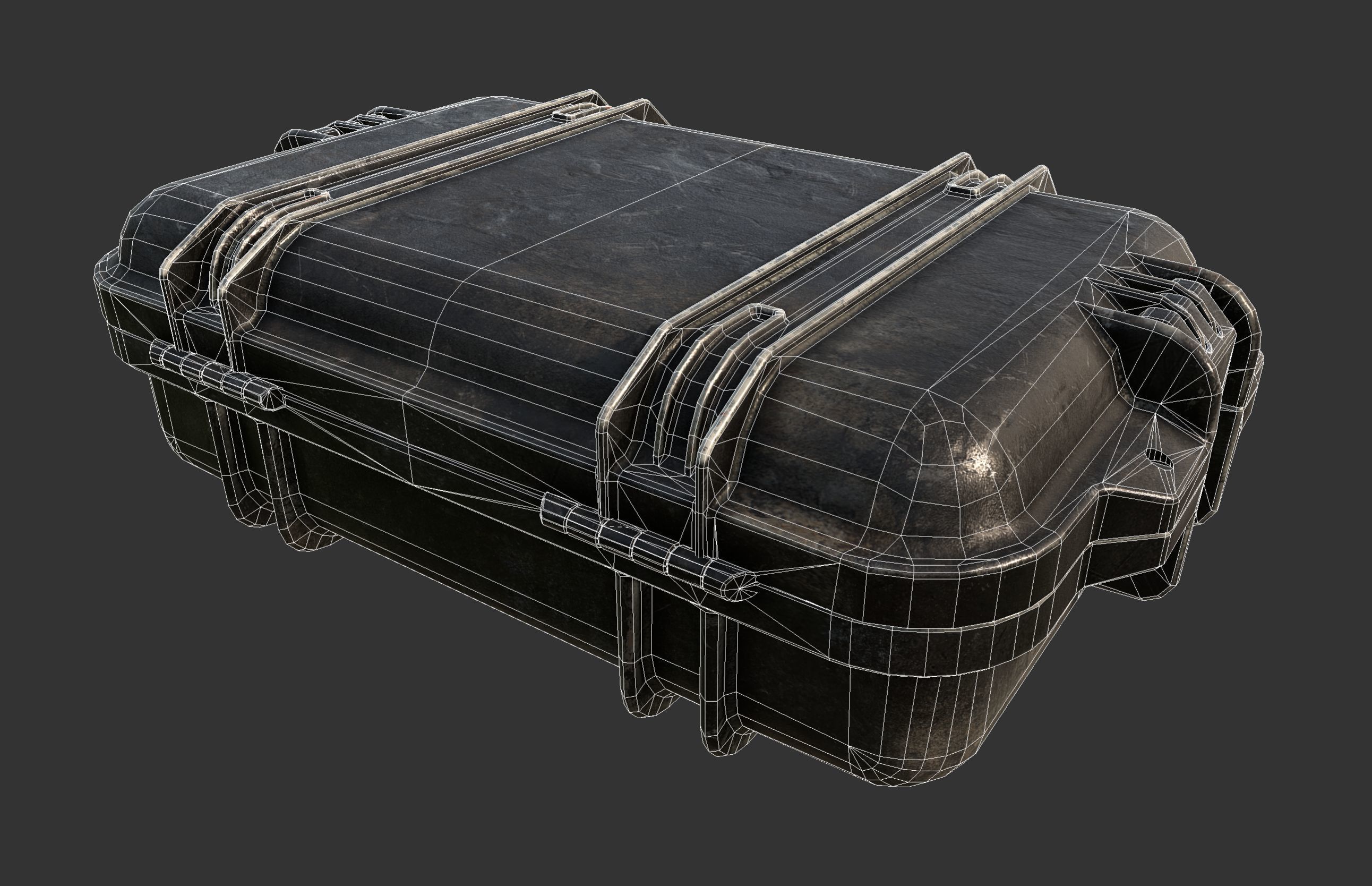 Military First Aid Kit Soldier Low-poly 3D model_3