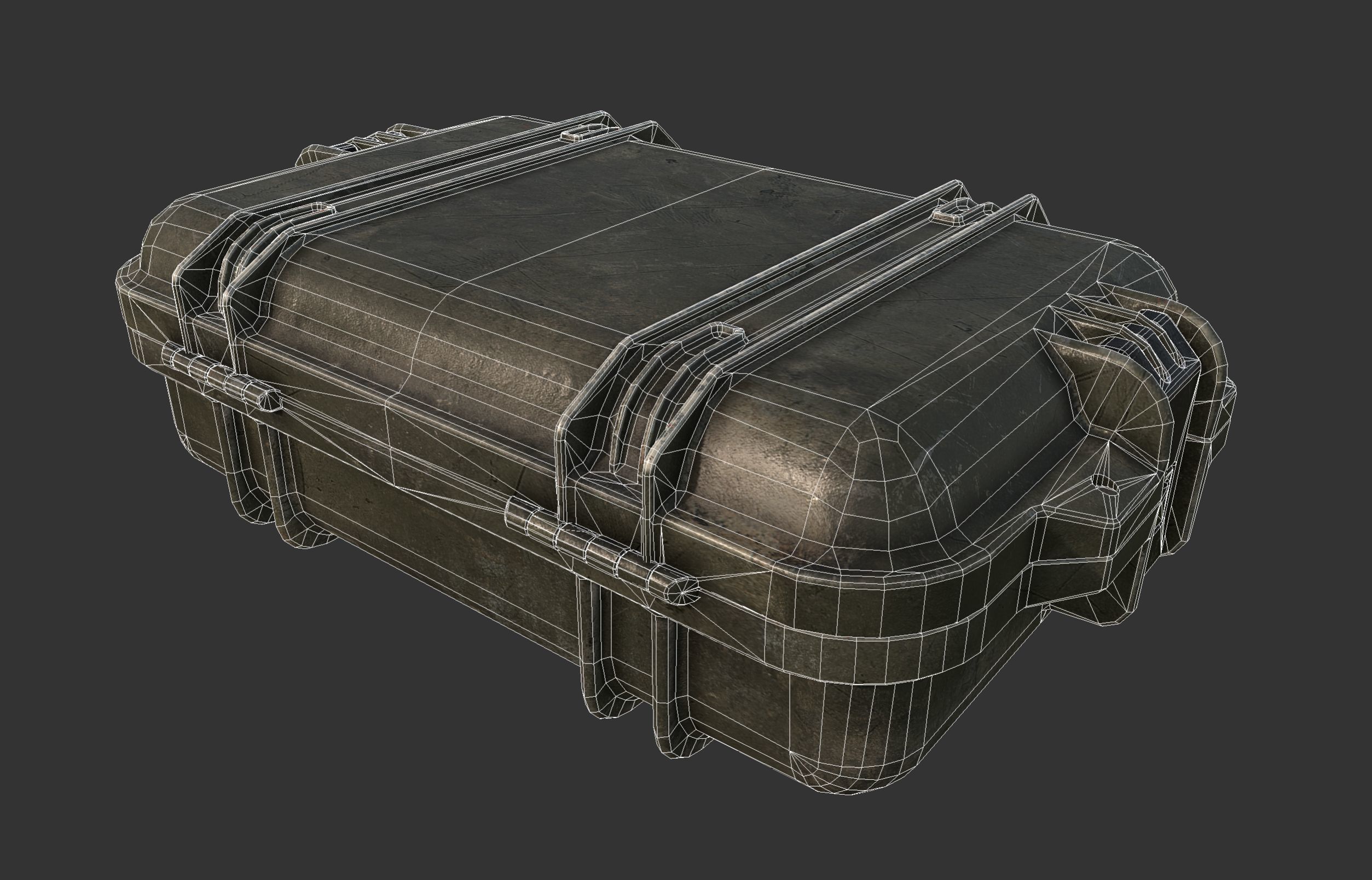 Military Case Weapons First Aid Gear Low-poly 3D model_2