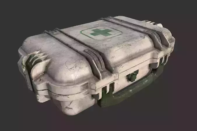 First Aid Kit Low-poly 3D model