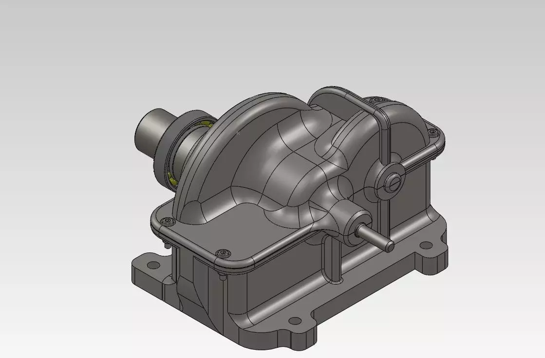 Gearbox 16 ratio Free 3D model_0
