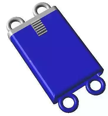Box clasps  - Library techique 3D - Conception of jewels 3D print model