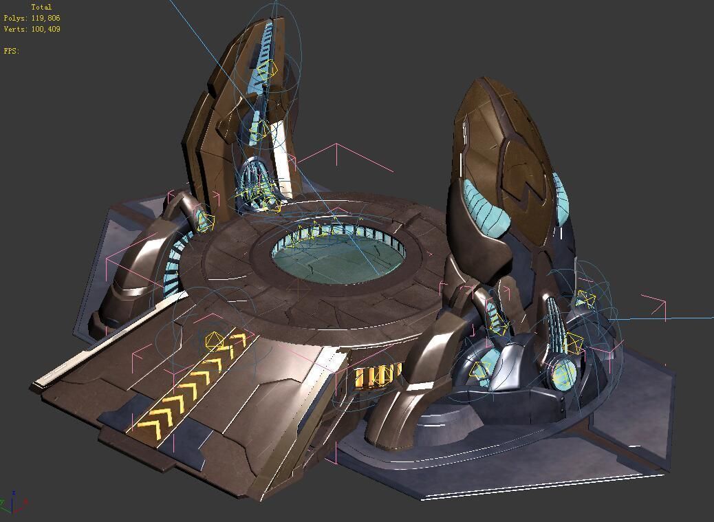 Lost Ancient Civilization - Transfer Point 02 3D model_1