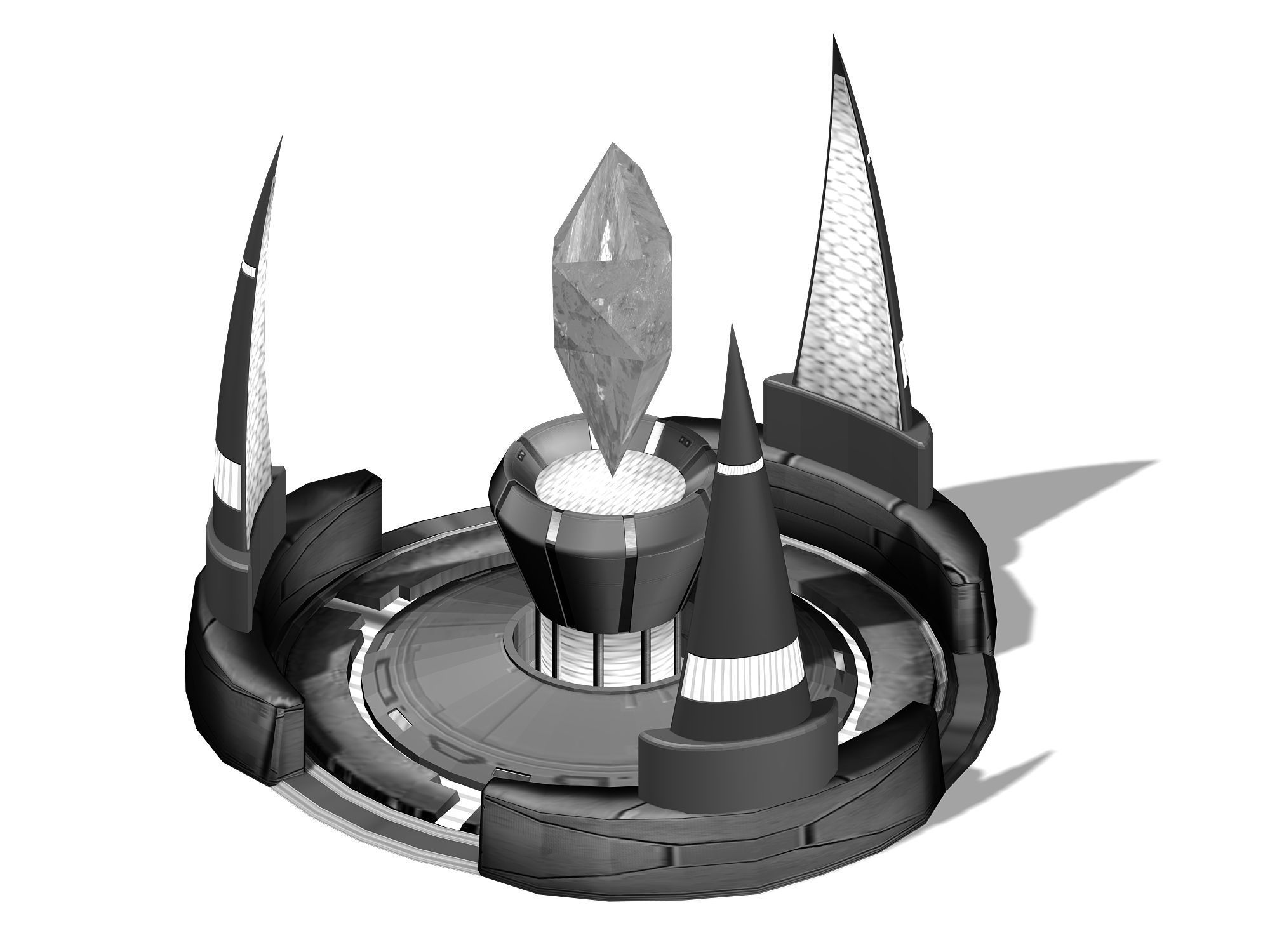 Crystal - Power Plant 01 3D model_1