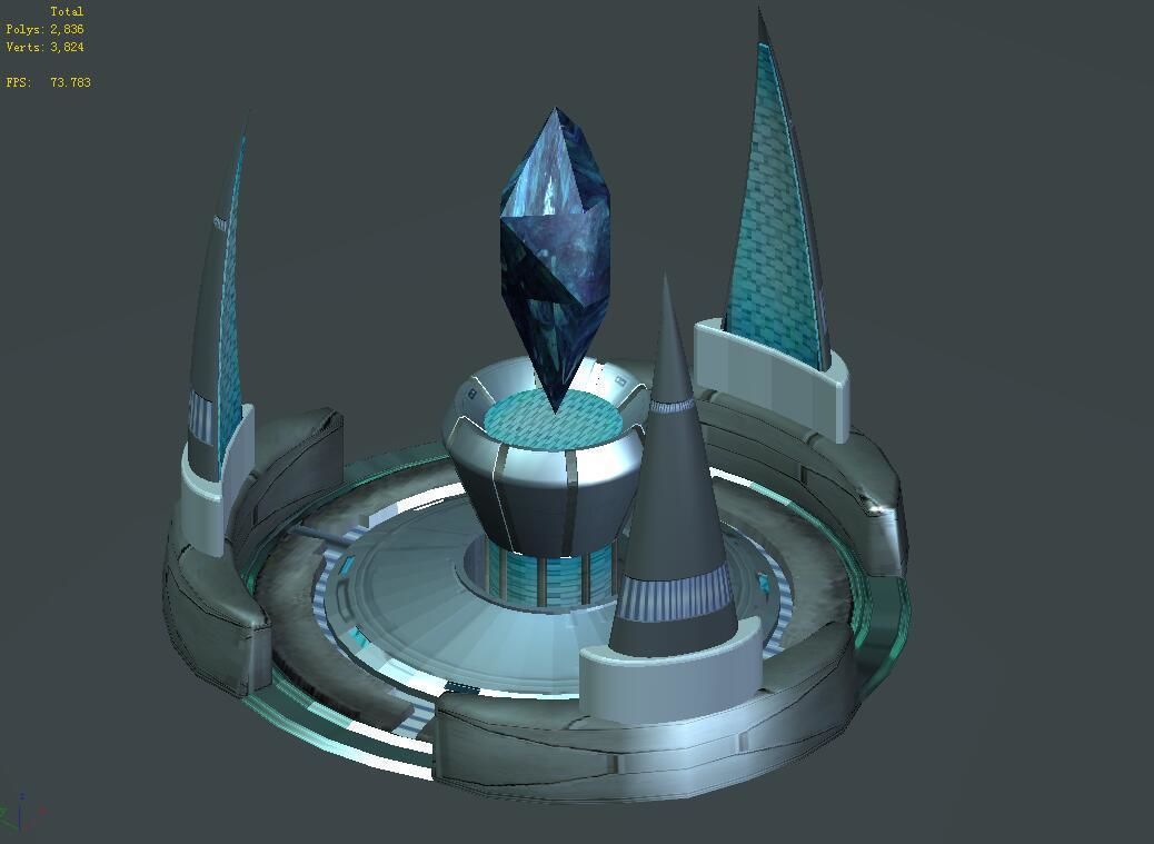 Crystal - Power Plant 01 3D model_3
