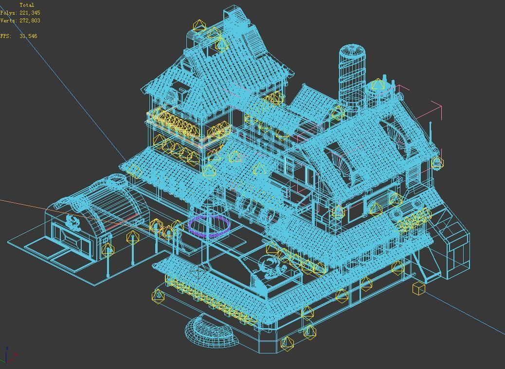 Crystal Palace - Factory 3D model_2