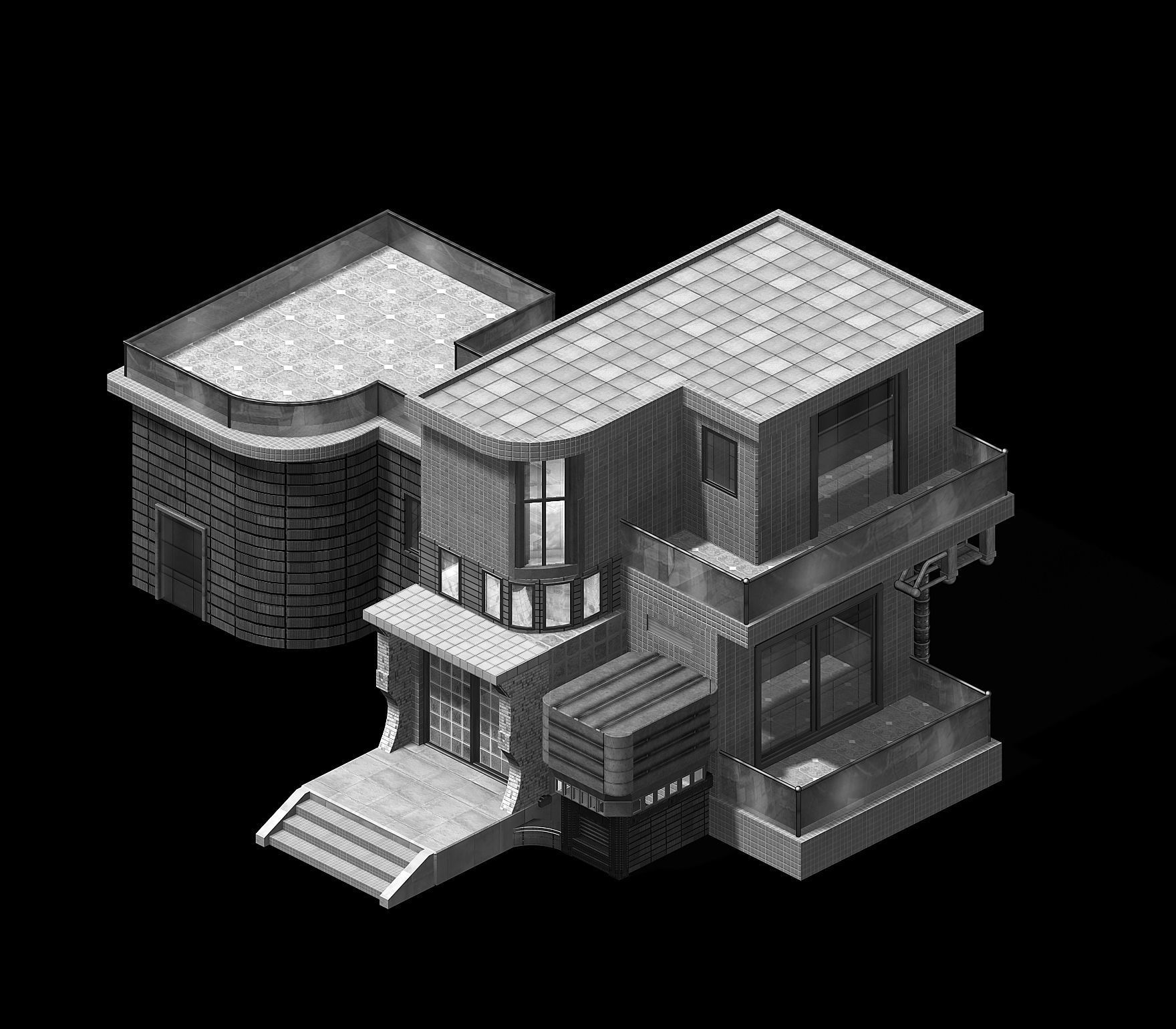 Crystal Palace - Academy of Sciences 01 3D model_4