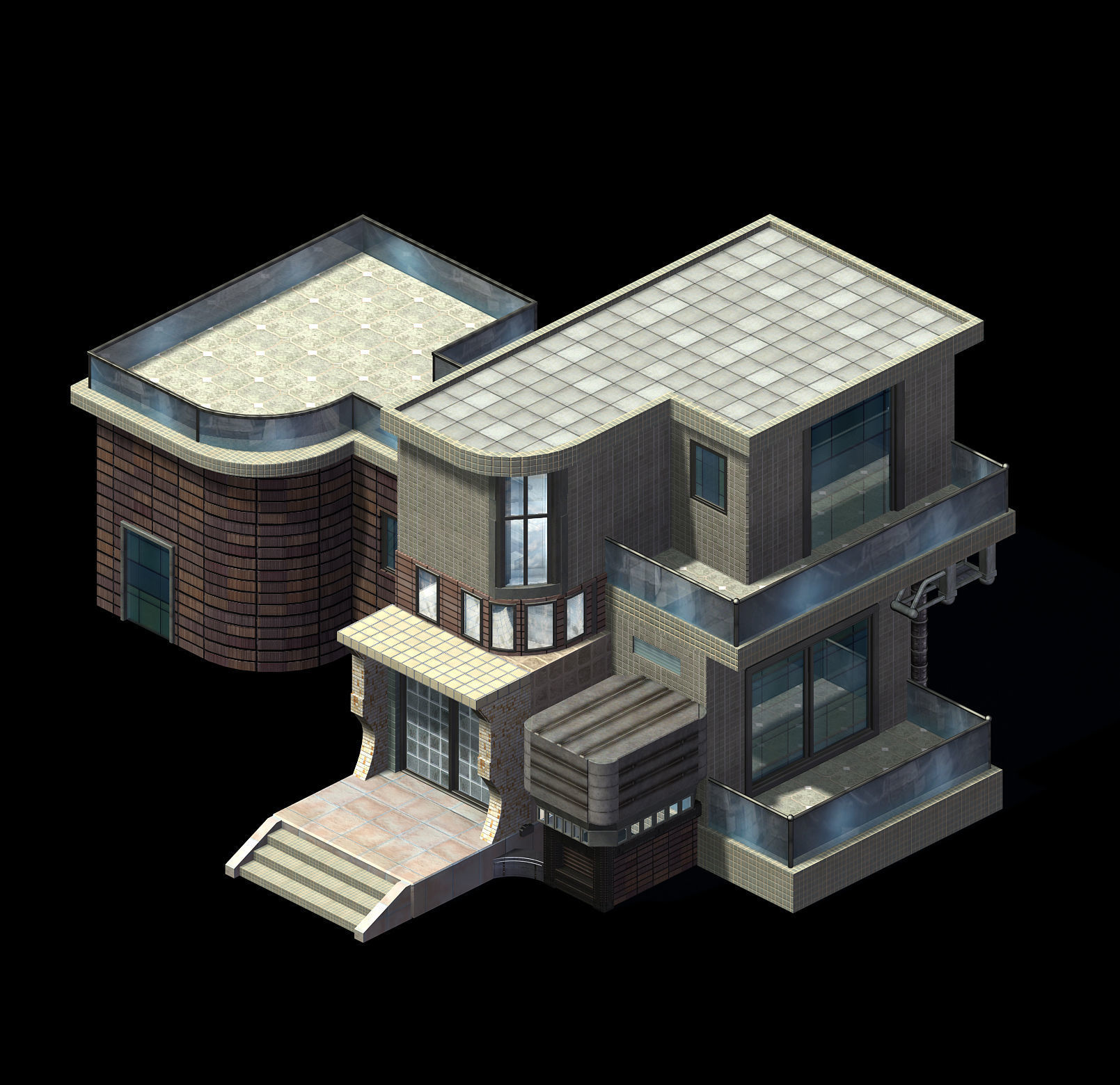 Crystal Palace - Academy of Sciences 03 3D model_4