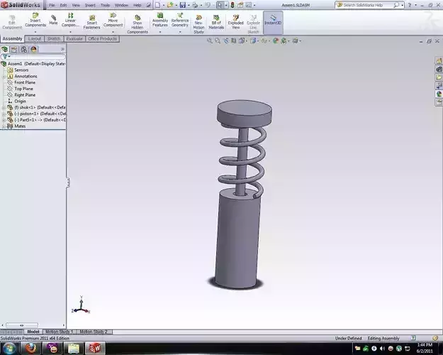 Spring animation suspension animation