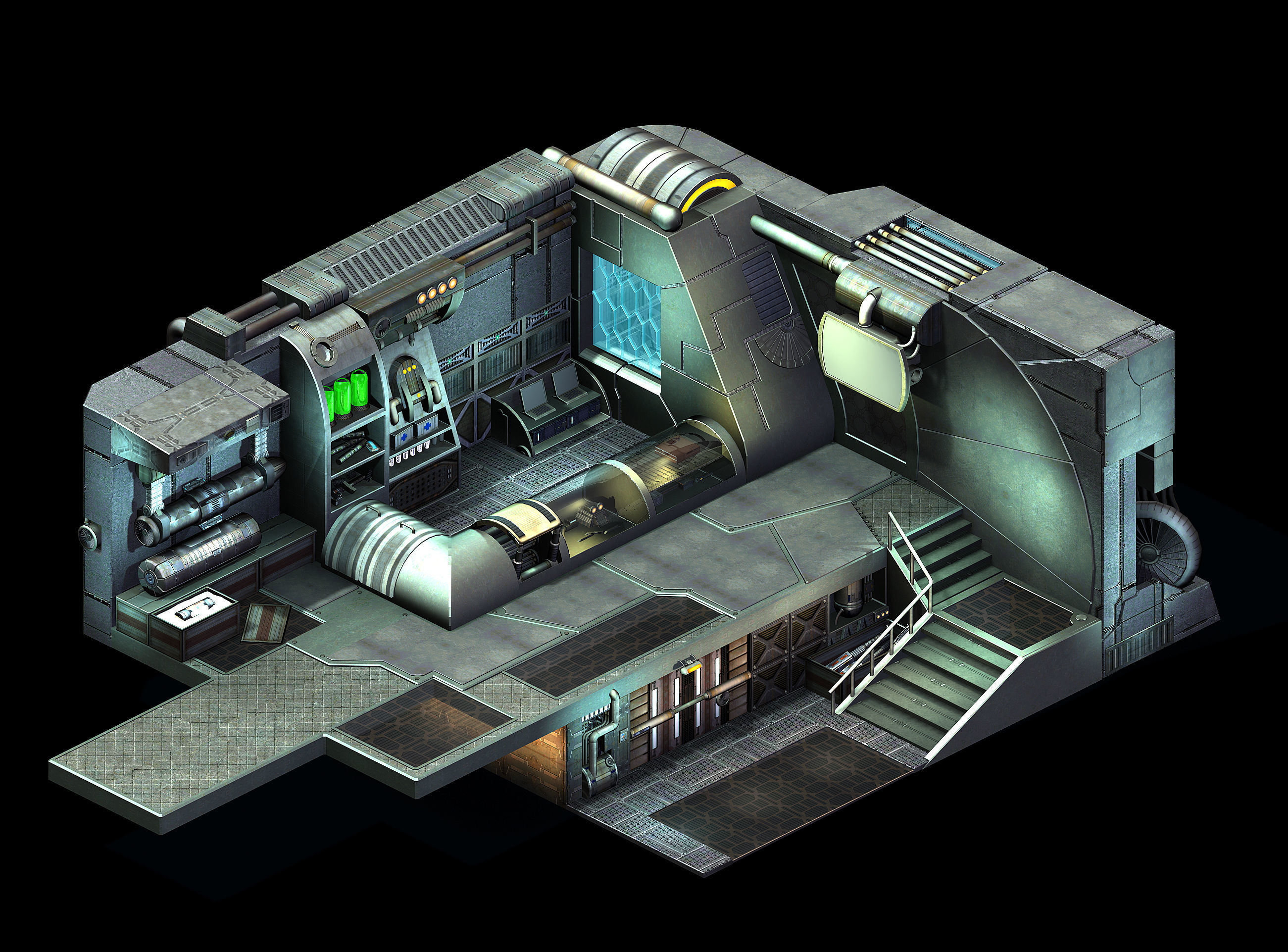 Crystal Palace - Flea Market Indoor 3D model_4