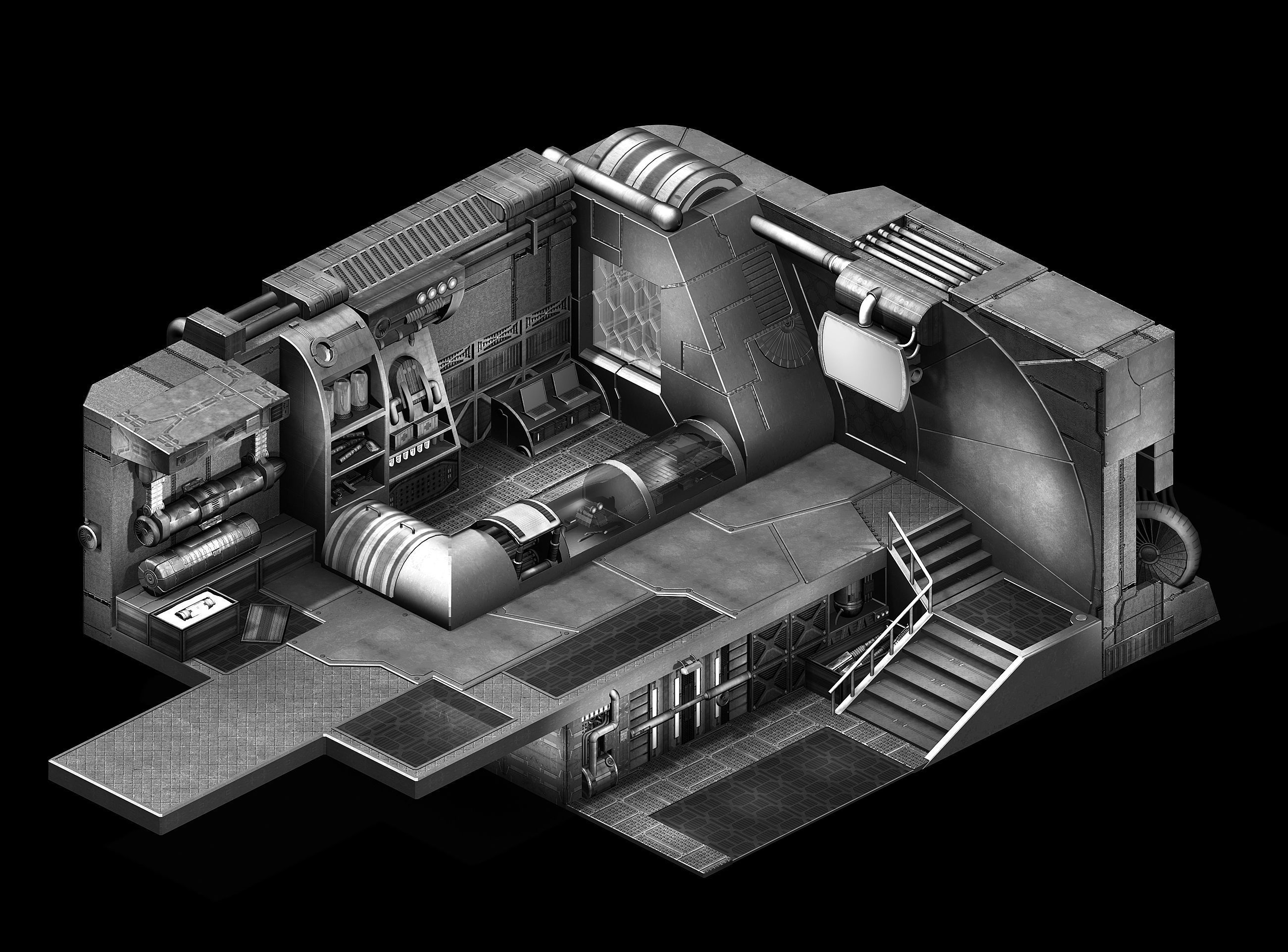 Crystal Palace - Flea Market Indoor 3D model_3