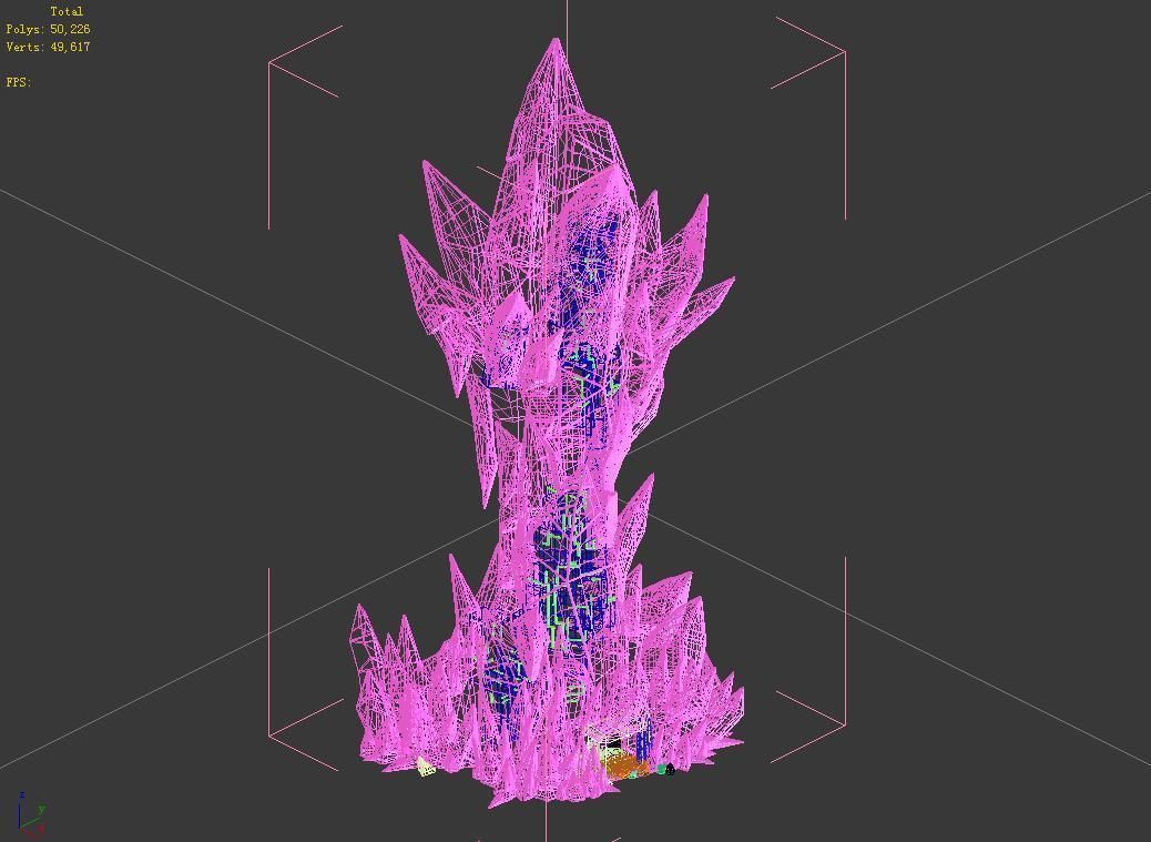 Battlestar - Icefield - Frosty Tower 01 3D model_1