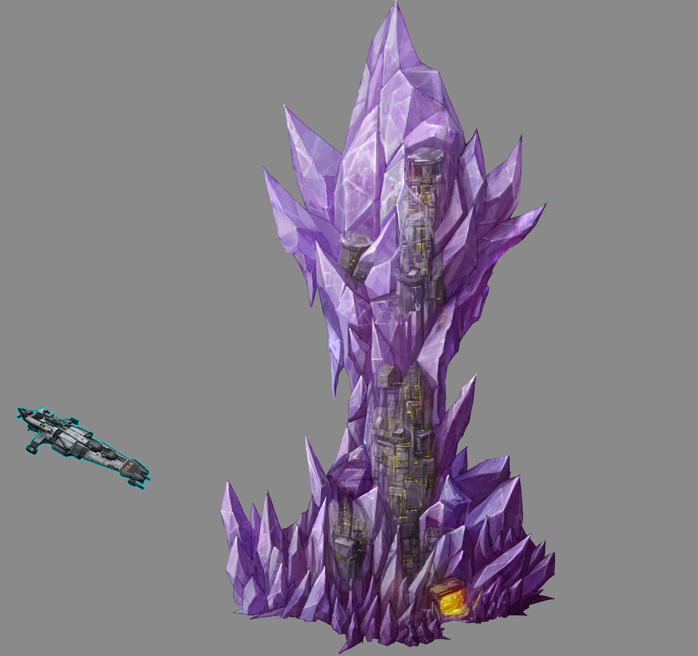 Battlestar - Icefield - Frosty Tower 01 3D model_5