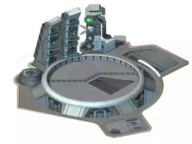 Space Warehouse - Ground Warehouse Door 02