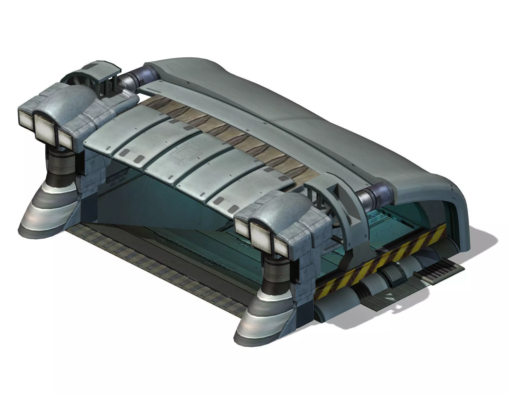 Space - Garage Entrance 02 3D model_0