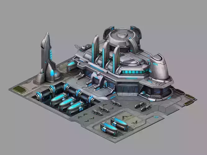 Space - City State - Dock 04 3D model
