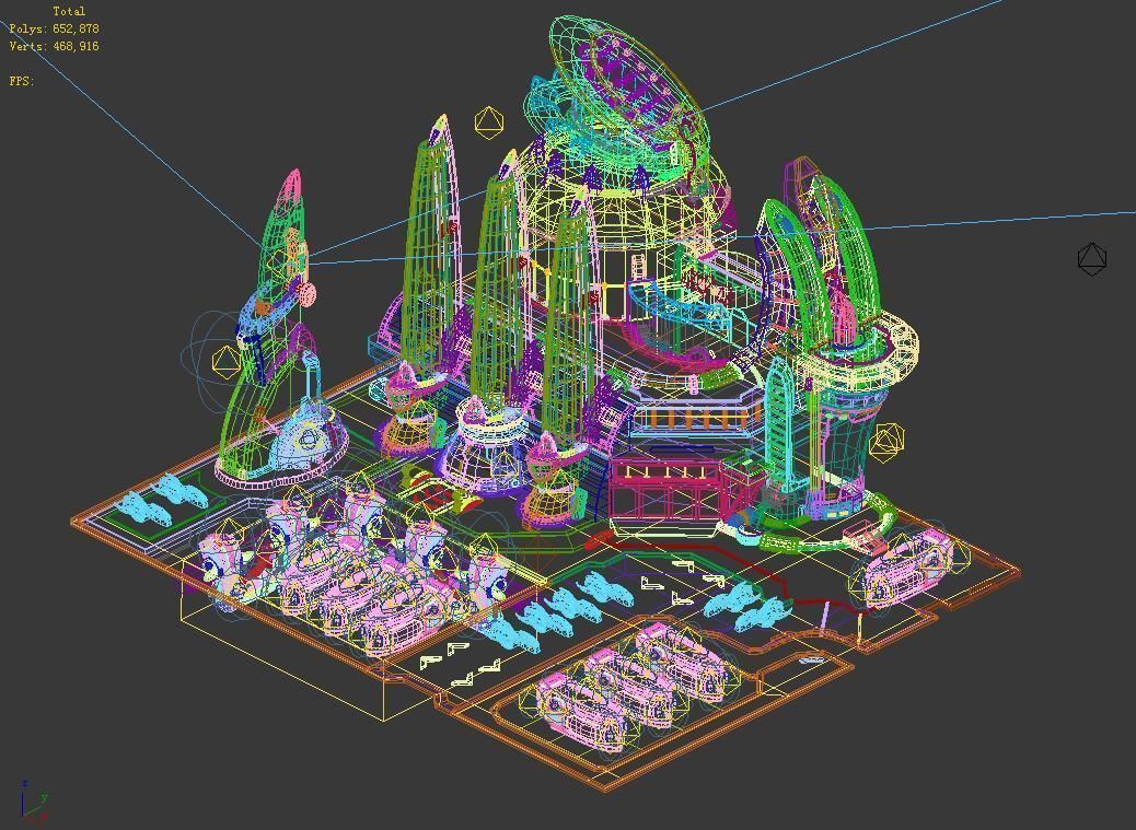 Space - City State - Dock 05 3D model_3