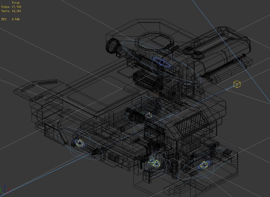 Spacecraft - Ground Platform 01 3D model_2