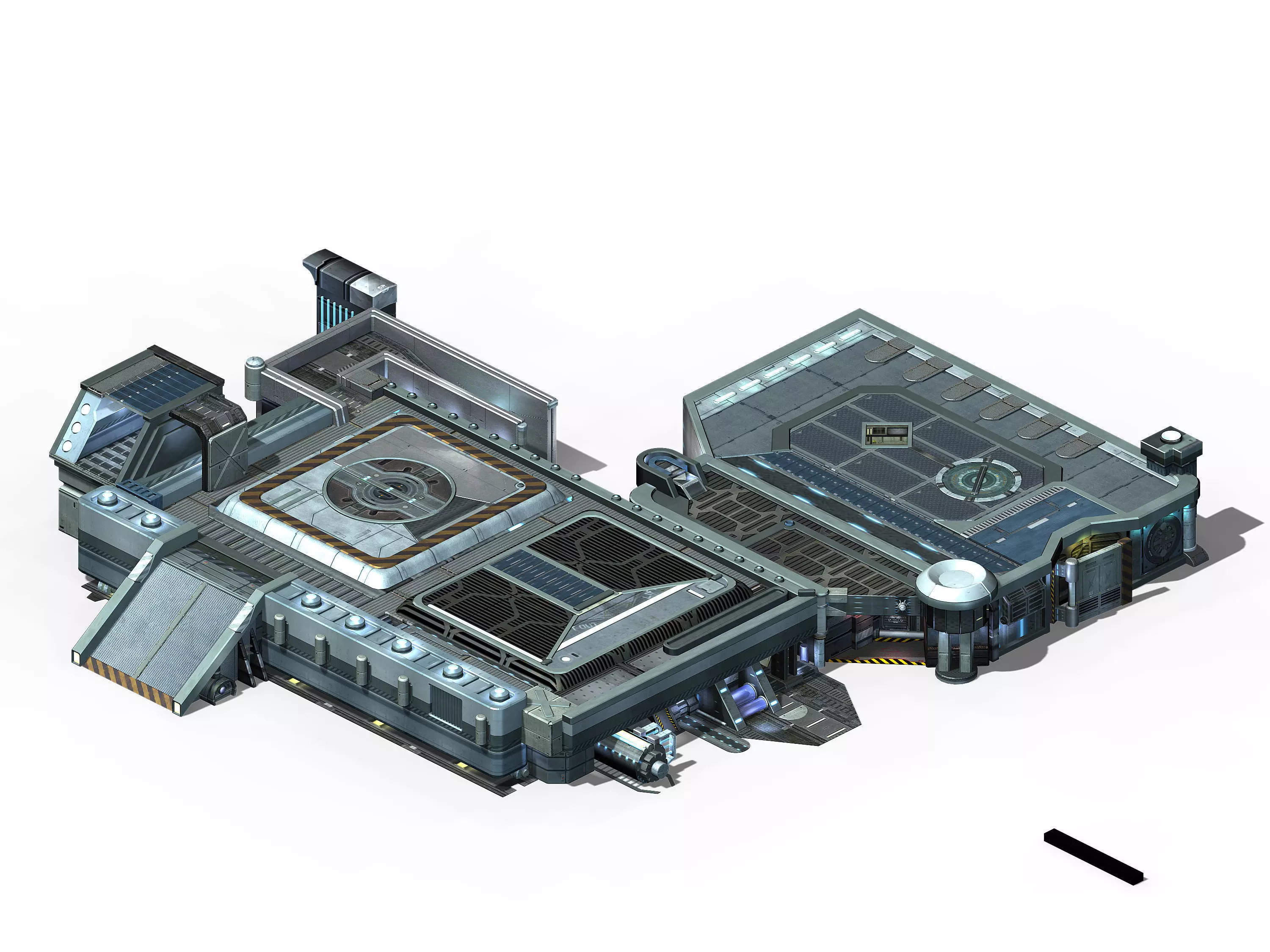 Spacecraft - Ground Platform 02 3D model_0