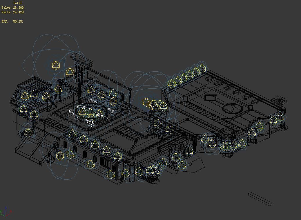 Spacecraft - Ground Platform 02 3D model_2