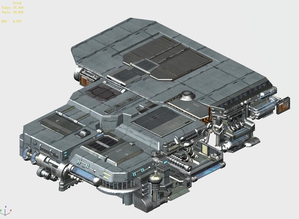 Spacecraft - Ground Platform 03 3D model_2