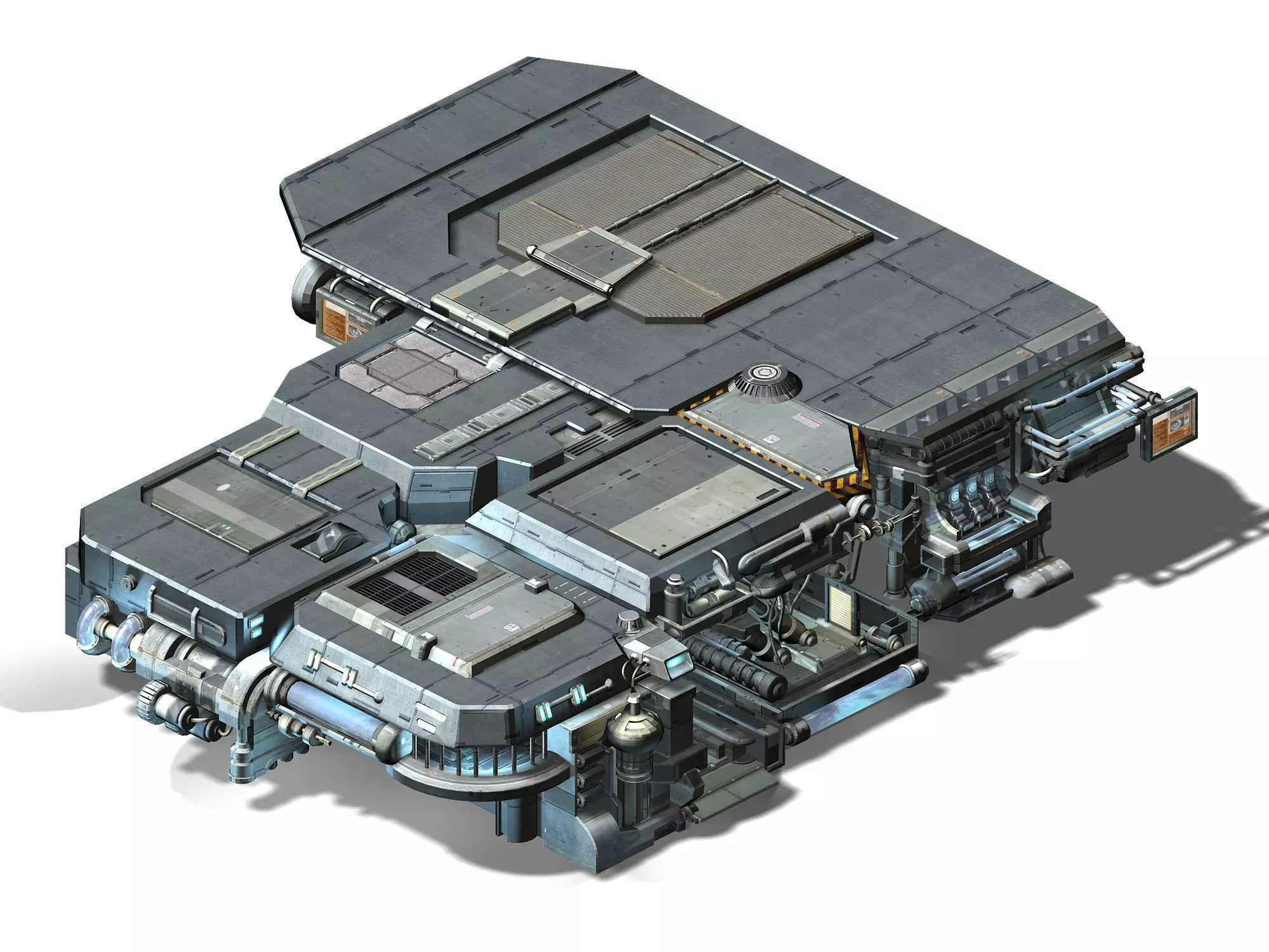 Spacecraft - Ground Platform 03 3D model_0