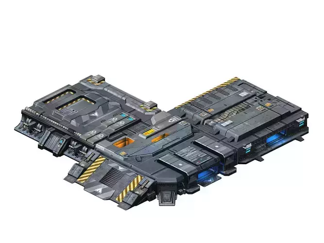 Spacecraft - Ground Platform 05 3D model