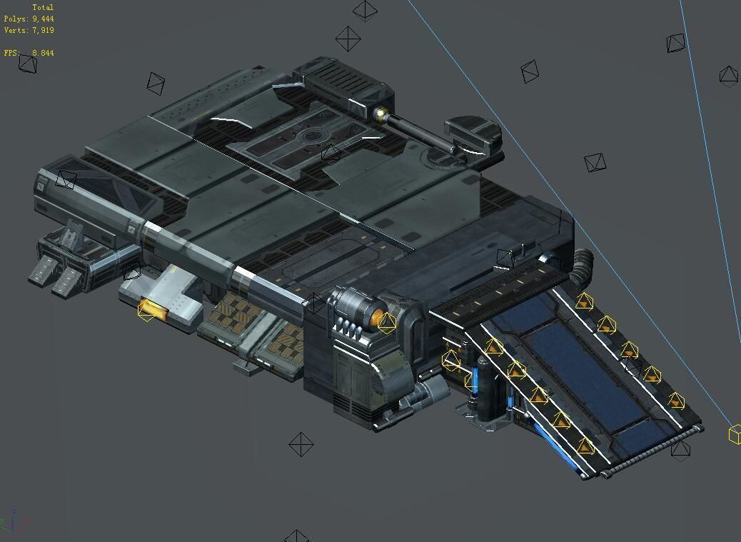 Spacecraft - Ground Platform 06 3D model_1