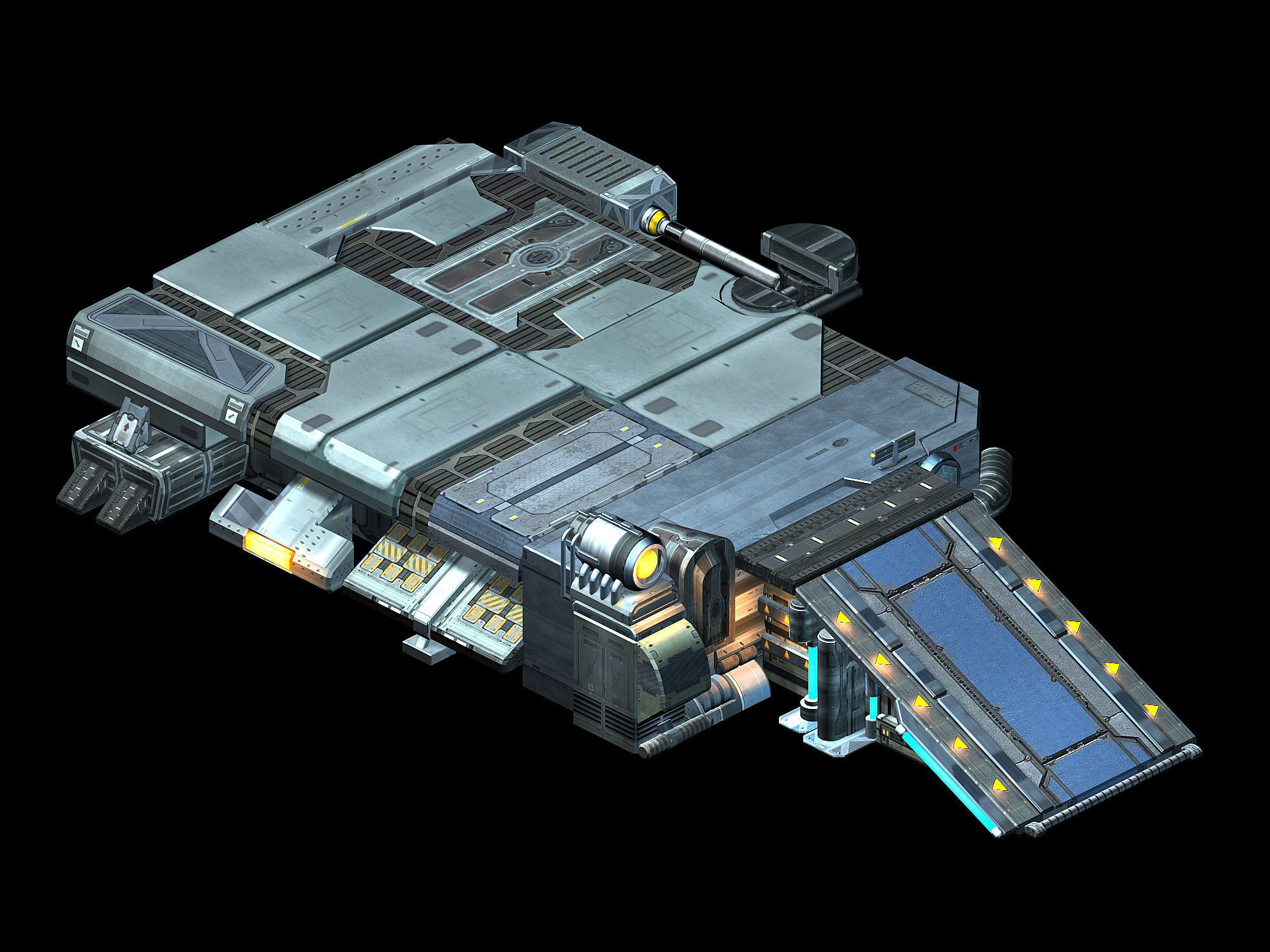 Spacecraft - Ground Platform 06 3D model_4